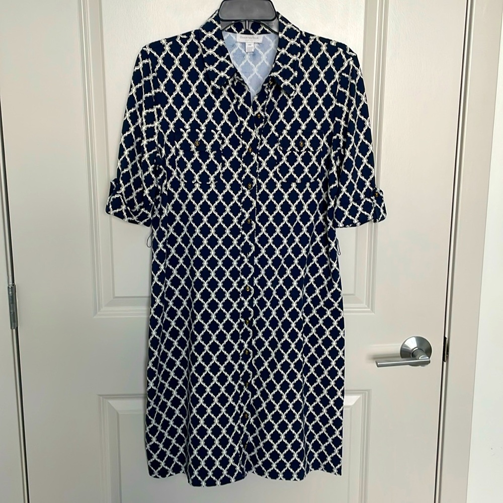 Charter Club Buttoned Dress. Size PM